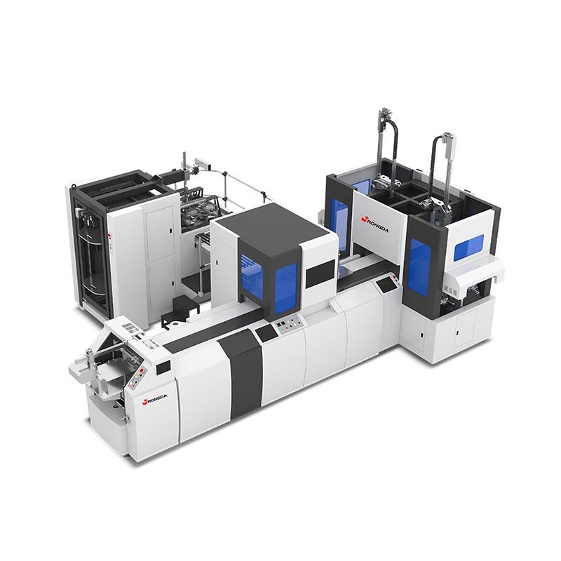 Máy làm hộp cứng trạm đôi tự động